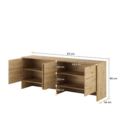 BC-10 Over Bed Unit for Horizontal Wall Bed Concept 120cm