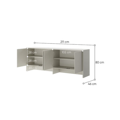 BC-10 Over Bed Unit for Horizontal Wall Bed Concept 120cm