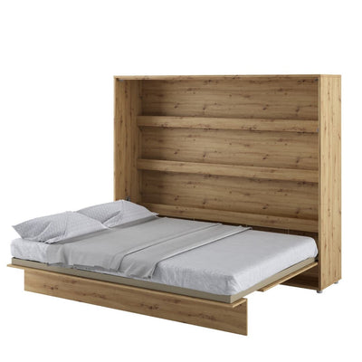 BC-14 Horizontal Wall Bed Concept 160cm [Oak] - White Background 2