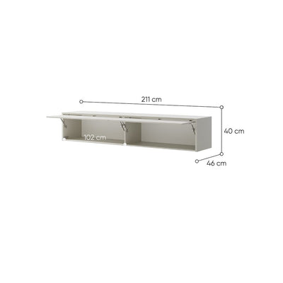 BC-15 Over Bed Unit for Horizontal Wall Bed Concept 160cm