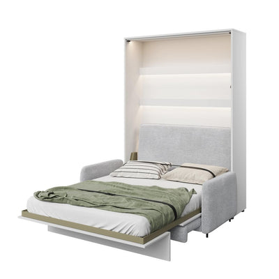 BC-17 Optional Headboard For BC-12 Vertical Wall Bed Concept 160cm [Grey] - White Background 3