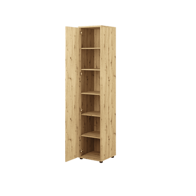 Bed Concept BC-21 Tall Storage Cabinet 45cm [Oak]- Interior Image