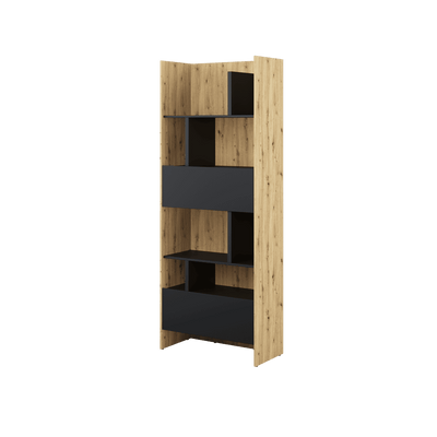 Bed Concept BC-22 Bookcase 84cm [Oak] - Front Image 2