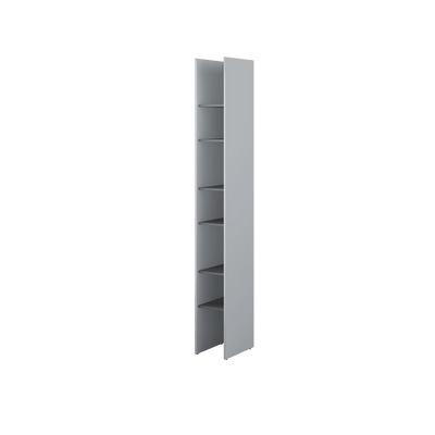 Bed Concept BC-24 Bookcase 27cm [Grey] - Front Image