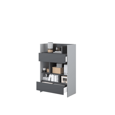 Bed Concept BC-25 Sideboard Cabinet 92cm [Grey] - Interior Image 3