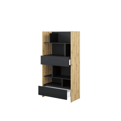 Bed Concept BC-28 Sideboard Cabinet 92cm [Oak] - Interior Image