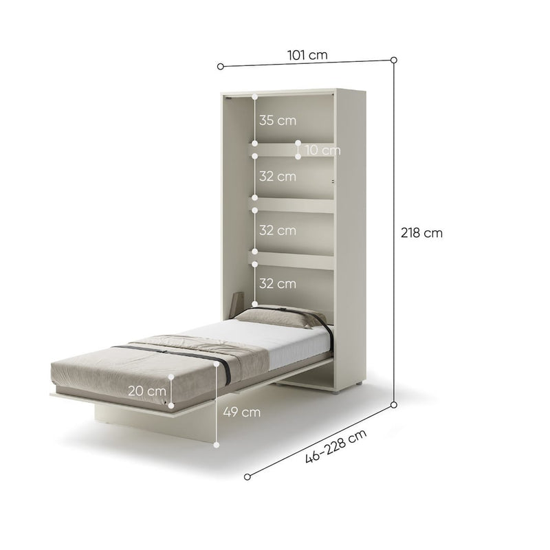 BC-03 Vertical Wall Bed Concept 90cm