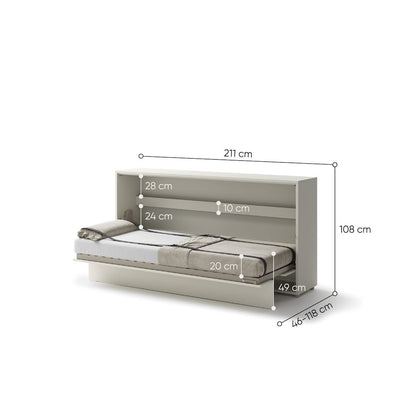 BC-06 Horizontal Wall Bed Concept 90cm