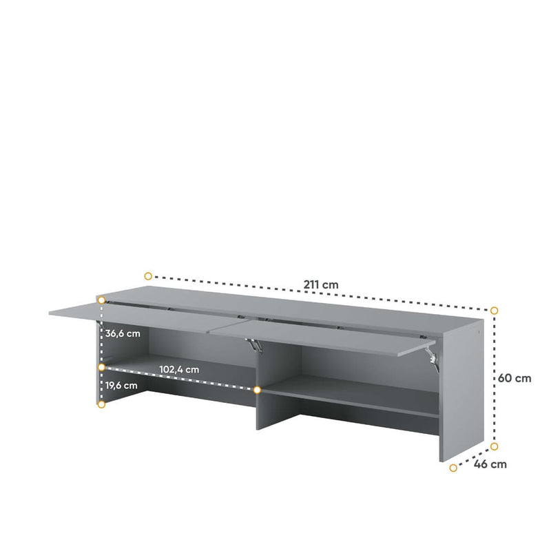 BC-09 Over Bed Unit for Horizontal Wall Bed Concept 140cm