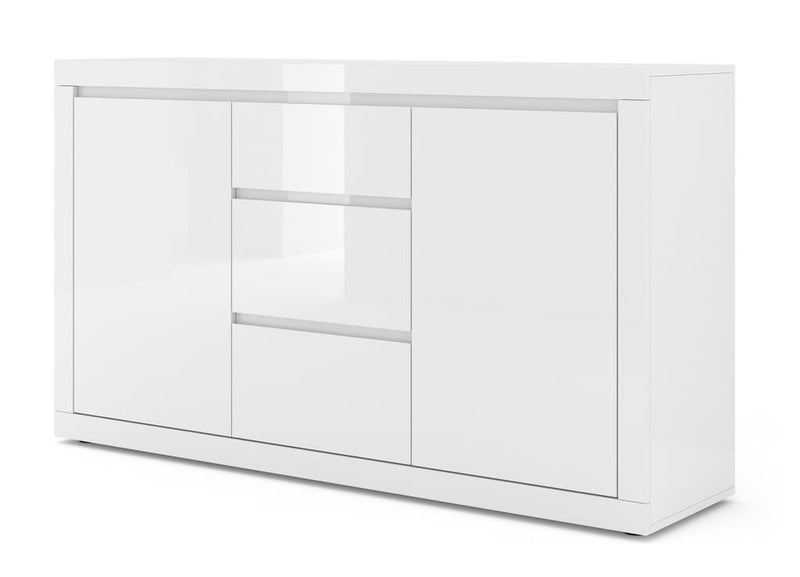 Belle Sideboard Cabinet 150cm [White] - White Background