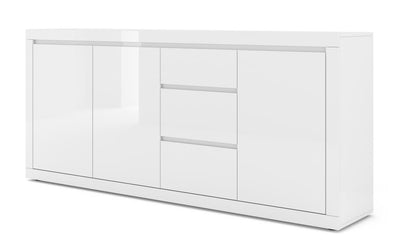 Belle Sideboard Cabinet 195cm [White] - White Background