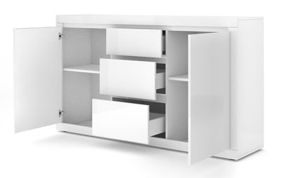 Belle Sideboard Cabinet 150cm [White] - Interior Image