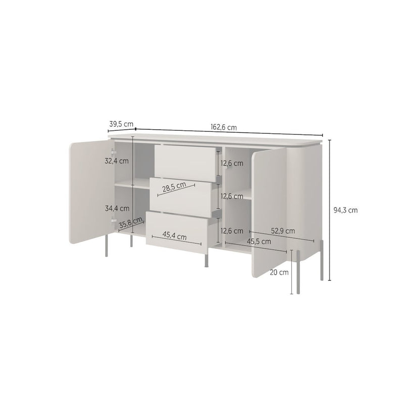 Bello Sideboard Cabinet 163cm