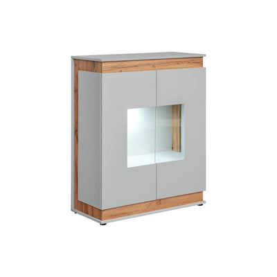 Berlin Display Cabinet 90cm [White] - White Background 