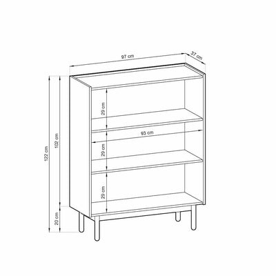 Boho Highboard Cabinet 97cm