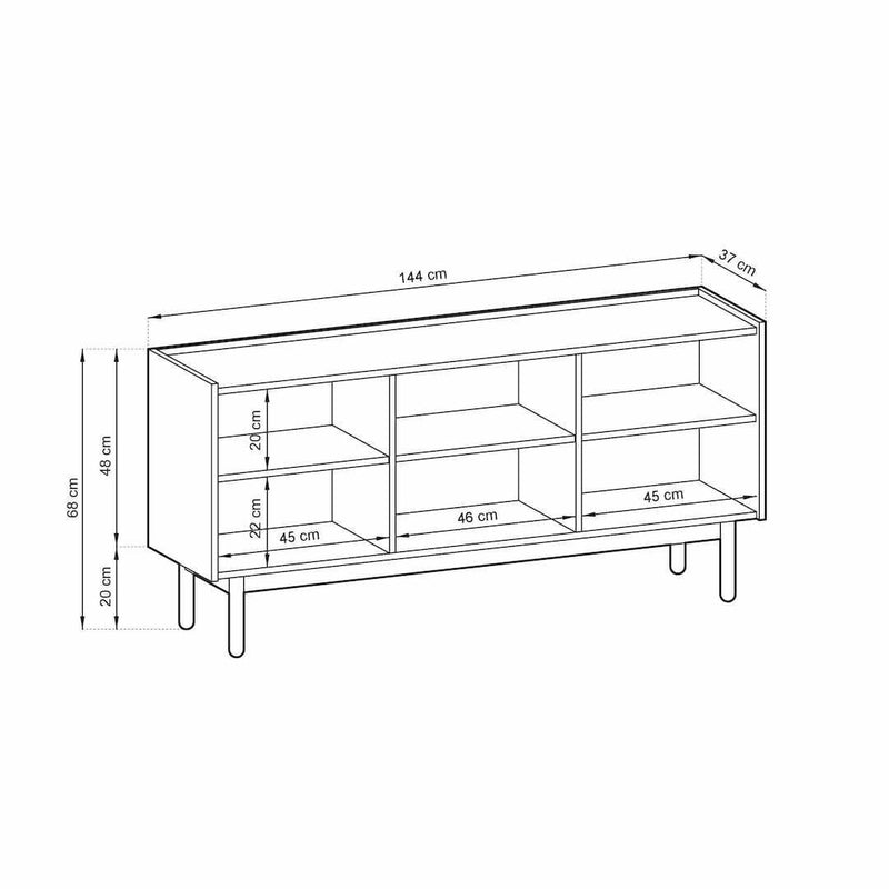 Boho Sideboard Cabinet 144cm