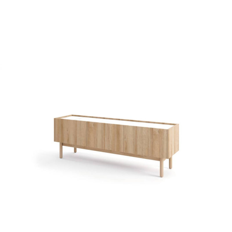 Boho TV Cabinet 144cm [Oak] - White Background