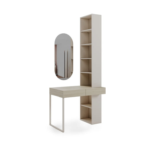 Charlie CH-22 Desk With Bookcase & Mirror 100cm
