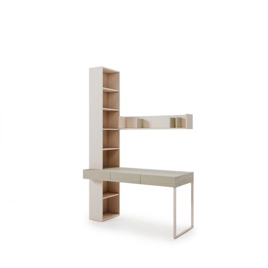 Charlie CH-28 Desk With Bookcase & Shelf 150cm