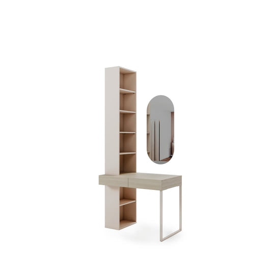 Charlie CH-32 Desk With Bookcase & Mirror 100cm