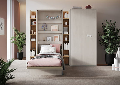 Concept Junior Vertical Wall Bed 90cm [Grey] - Lifestyle Image 4