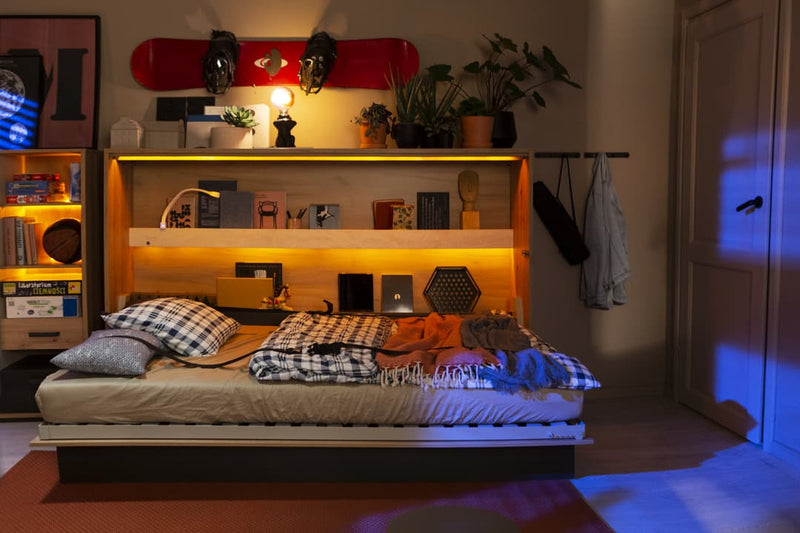 Concept Junior Horizontal Wall Bed 120cm [Oak] - Lifestyle Image 7