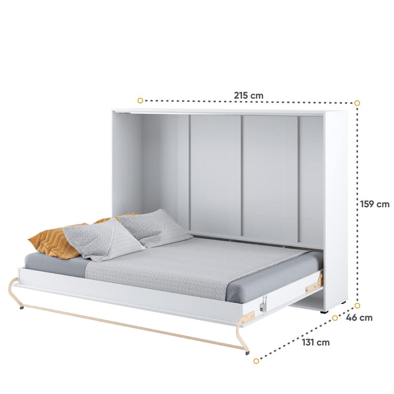CP-04 Horizontal Wall Bed Concept 140cm [White] - Open Wall Bed Image 6