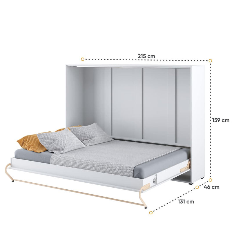 CP-04 Horizontal Wall Bed Concept 140cm [White] - Open Wall Bed Image 3