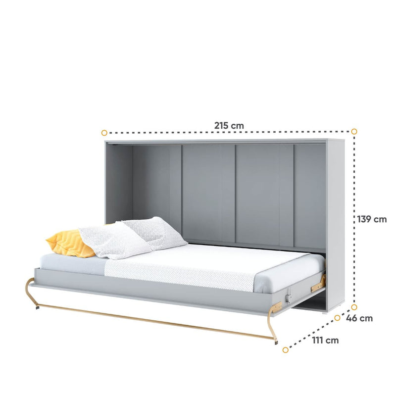 CP-05 Horizontal Wall Bed Concept 120cm [Grey] - Open Wall Bed Image 3