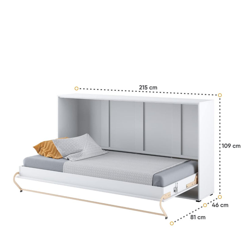 CP-06 Horizontal Wall Bed Concept 90cm [White] - Open Wall Bed Image 5