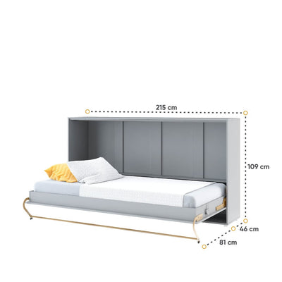 CP-06 Horizontal Wall Bed Concept 90cm [Grey] - Open Wall Bed Image 3