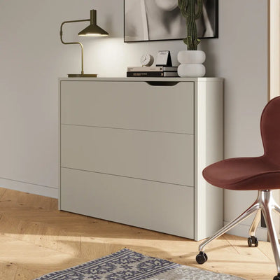 Work Concept Convertible Hidden Desk With Storage