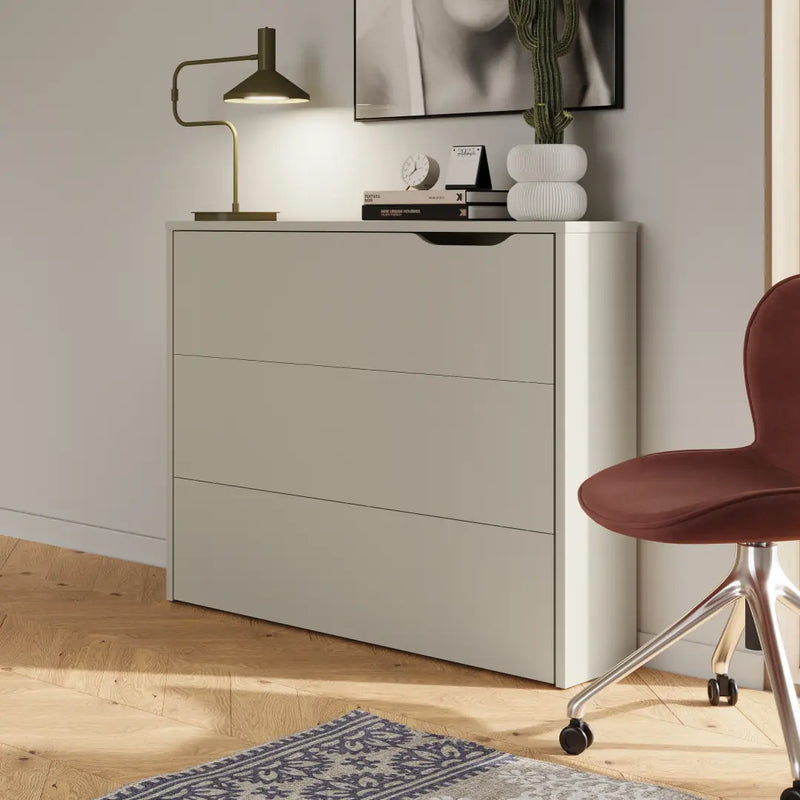 Work Concept Convertible Hidden Desk With Storage