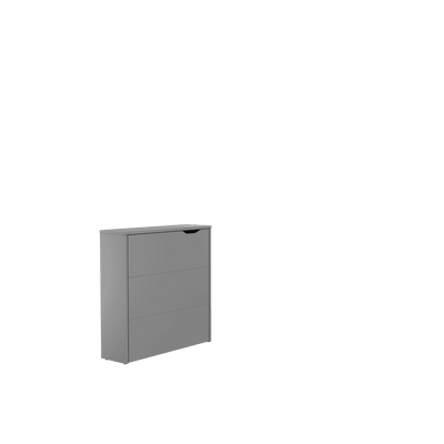 Work Concept Slim Convertible Hidden Desk 90cm [Grey] - White Background
