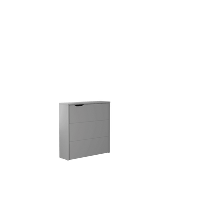 Work Concept Slim Convertible Hidden Desk 90cm [Grey] - White Background 2