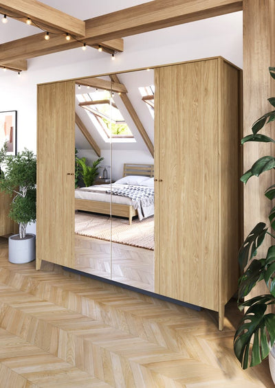 Cozy Hinged Door Wardrobe 220cm