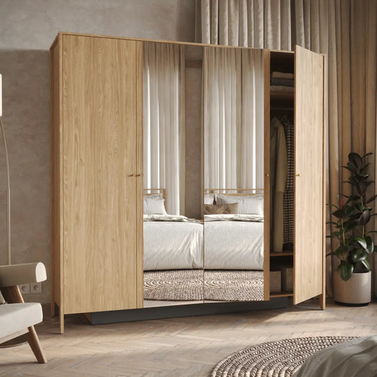 Cozy Hinged Door Wardrobe 220cm