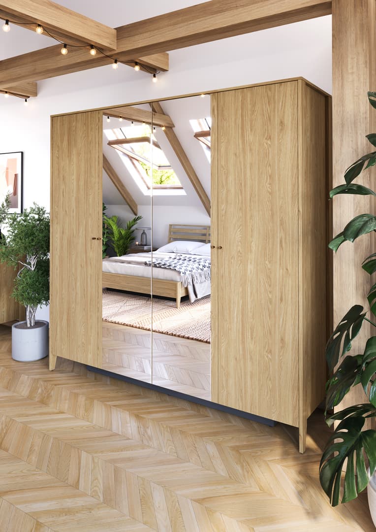 Cozy Hinged Door Wardrobe 220cm