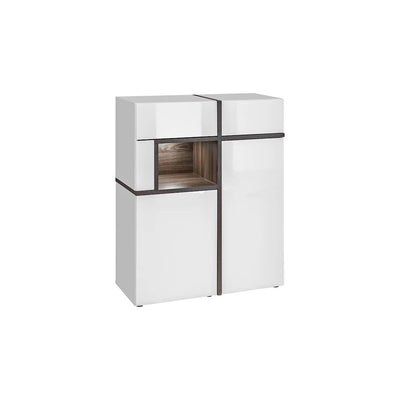 Cross Display Cabinet 90cm [White] - White Background