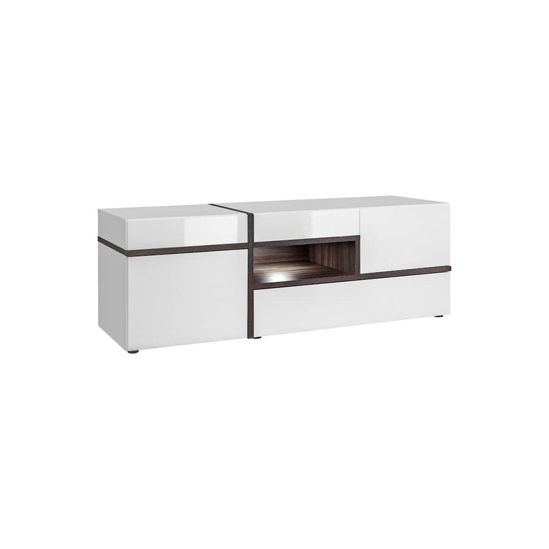 Cross TV Cabinet 150cm [White] - White Background