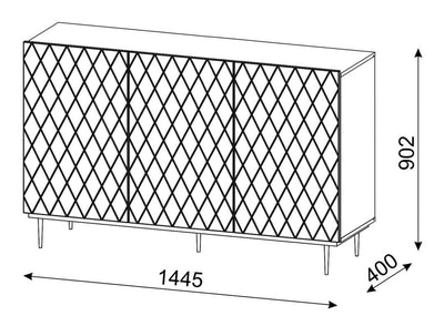 Diuna Sideboard Cabinet 145cm