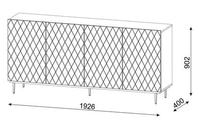 Diuna Sideboard Cabinet 193cm