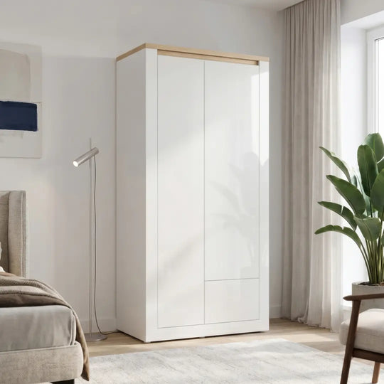 Duraoak Hinged Door Wardrobe 96cm