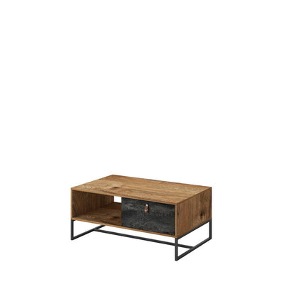 Dark Coffee Table 104cm [Oak] - White Background