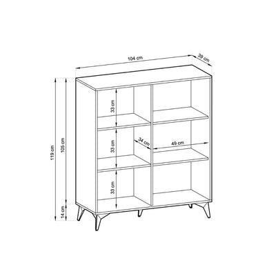 Diamond Highboard Cabinet 104cm