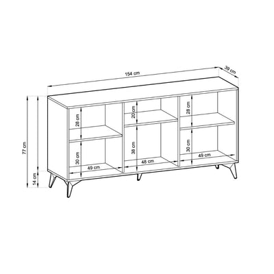 Diamond Large Sideboard Cabinet 154cm