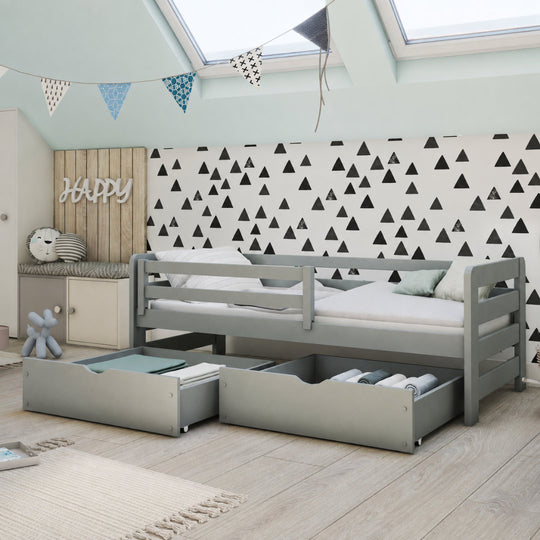 Wooden Bed Ergo with Storage