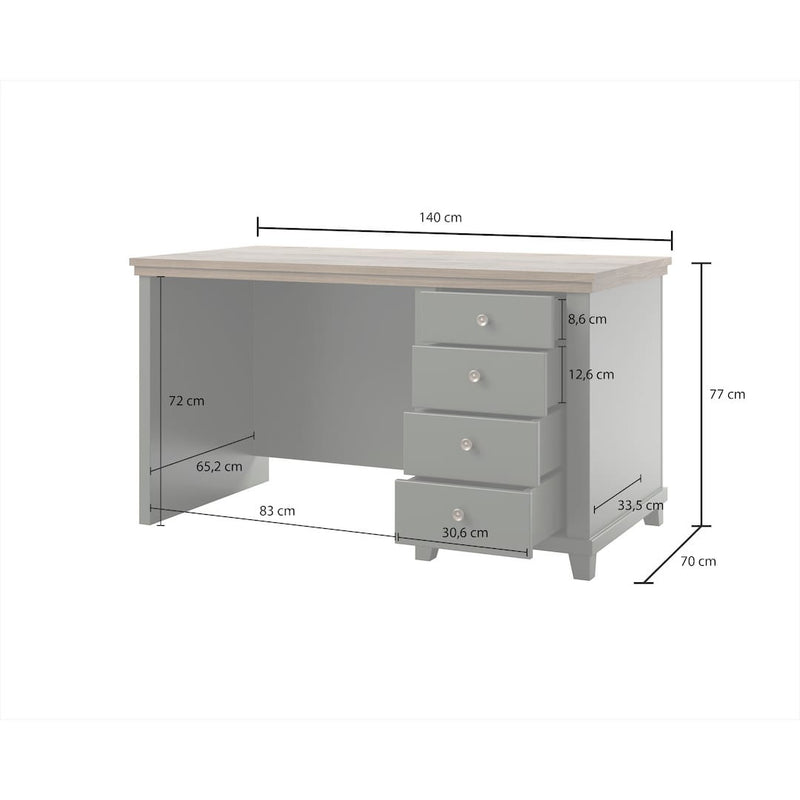 Evora Office Desk 140cm