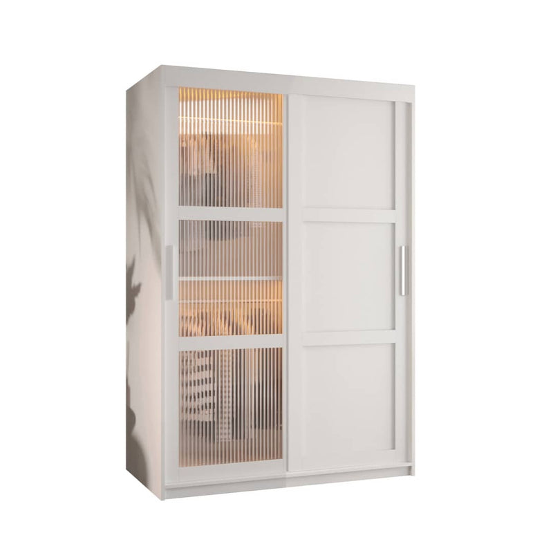 Flutes III Sliding Door Wardrobe 120cm