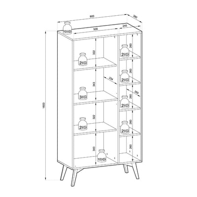 Forest Highboard Cabinet 80cm